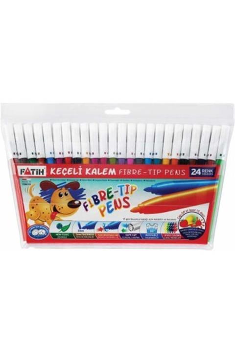 Fatih Keçeli Boya Kalemi 24 Renk Fa34100kk24k