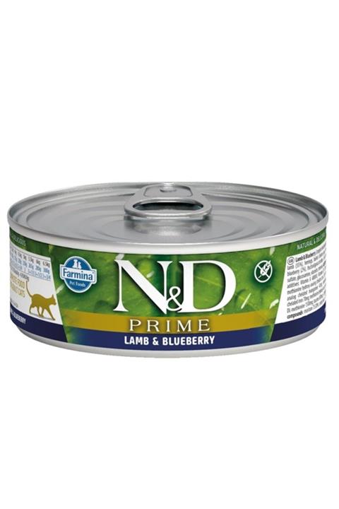 N&D Nd Prime Kuzulu Yabanmersinli Kedi Konservesi 80 Gr