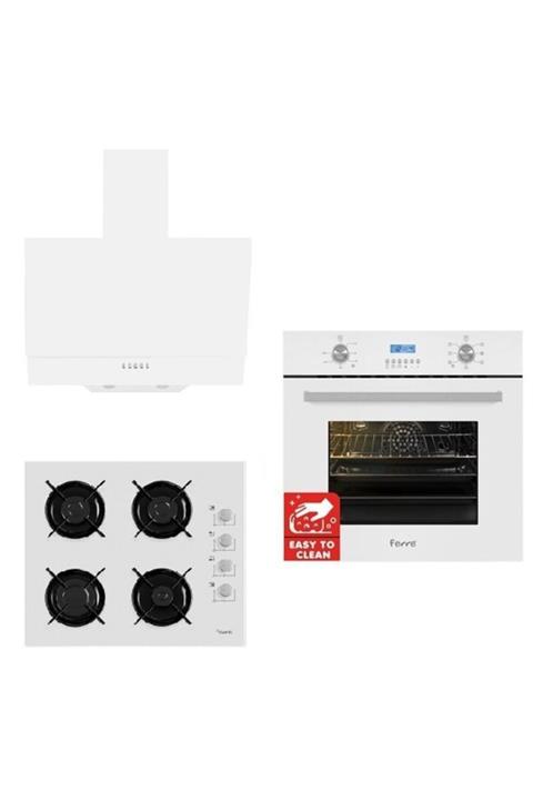 Ferre Italiano White 3lü Ankastre Set ( 7001 + B2140 + D004 )