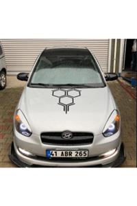 ŞüsCarOto Hyundai Accent Era Batman Yarasa Ayna Kapağı Piano Black Abs Plastik