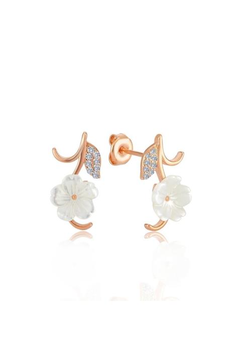 Mia Vento Italyan Tasarım Bahar Dalları Flowers Gümüş Küpe