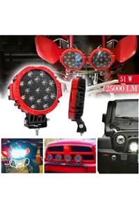 C9 7” Cree Led Yuvarlak Offroad Lamba 51w 25k Lümen 1 Adet