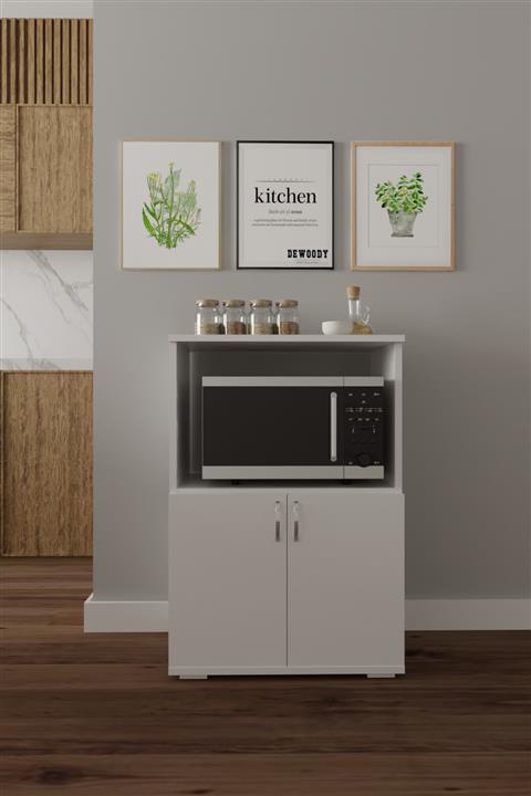 DEWOODY Mikrodalga Fırın Dolabı Mutfak Dolabı Çok Amaçlı Dolap