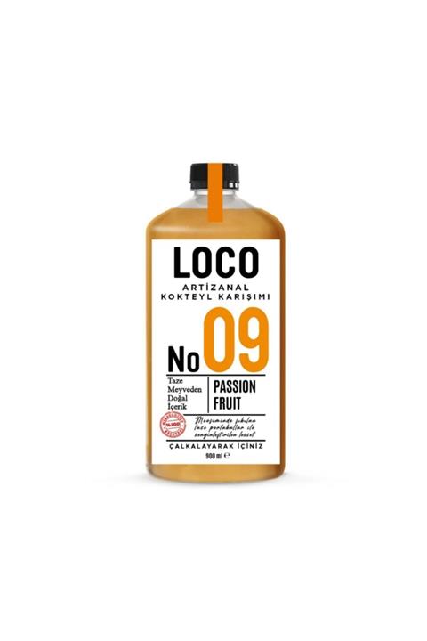 LOCO NO 09 PASSION FRUIT ARTİZANAL ALKOLSÜZ KOKTEYL KARIŞIMI TAZE SIKMA KOKTEYL MİX