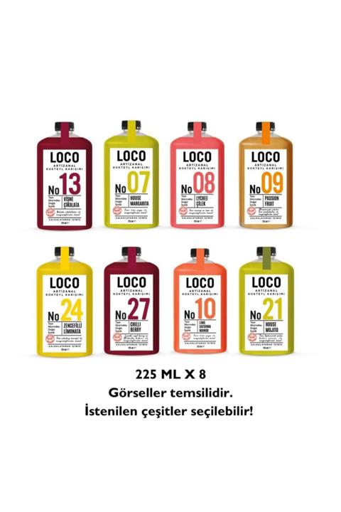 LOCO 8'Li ARTİZANAL ALKOLSÜZ KOKTEYL KARIŞIMI SMALL BOX