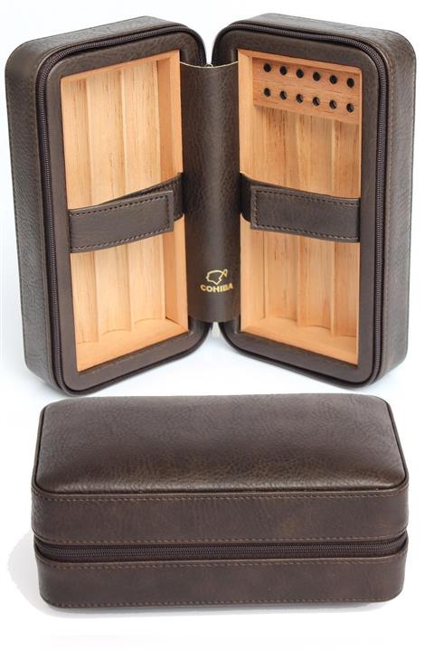 COHİBA Deri Kaplamalı Seyahat Humidoru