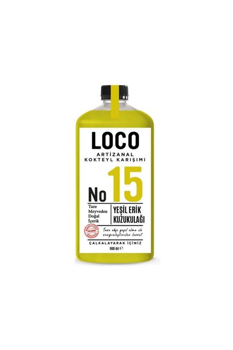 LOCO NO 15 YEŞiL ERiK - KUZUKULAĞI ARTİZANAL ALKOLSÜZ KOKTEYL KARIŞIMI TAZE SIKMA KOKTEYL MİX