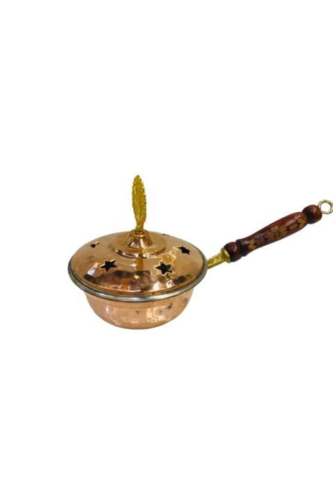 Marateks Bakır Kapaklı Klasik Tütsülük