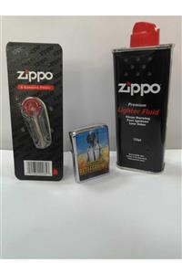 Zippo Pubg Çakmak + Benzini + Çakmak Taşı