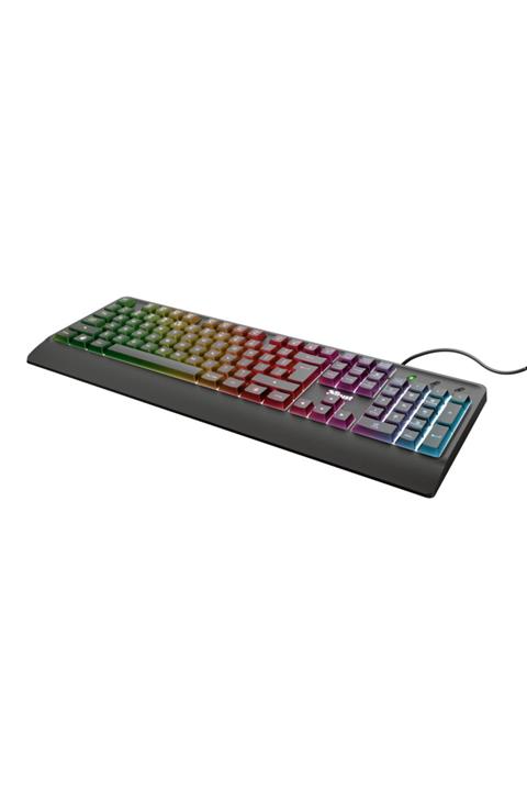 Trust 23761 Zıva Rainbow Led Işıklı Kablolu Usb Gaming Klavye