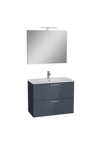 VitrA Mia 75100 Banyo Dolabı Seti Çekmeceli 80 Cm Antrasit