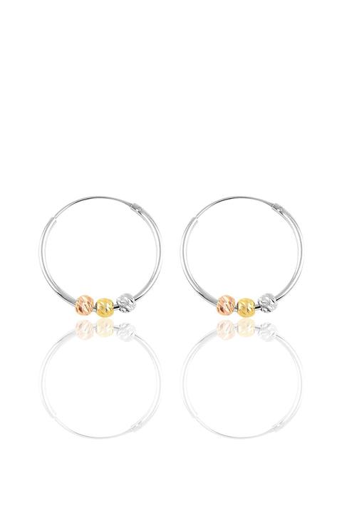 Söğütlü Silver Gümüş 18 Mm Renkli Doricalı Halka Küpe