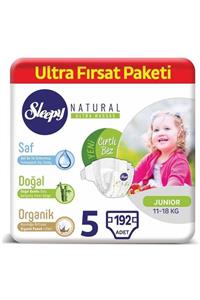 Sleepy Natural Bebek Bezi 5 Numara Junior Ultra Fırsat Paketi 192 Adet