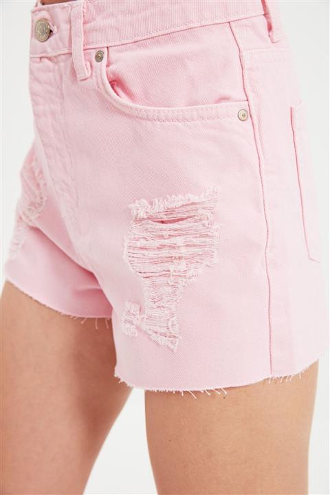 TRENDYOLMİLLA Pembe Denim Şort & Bermuda TBESS21SR0671