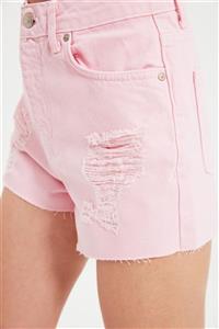 TRENDYOLMİLLA Pembe Denim Şort & Bermuda TBESS21SR0671