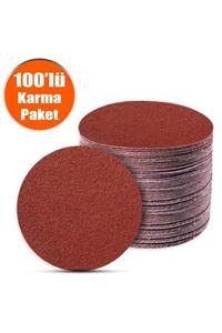 Badem10 100 Adet Cırt Zımpara Spiral Avuç Taşlama 115 Mm (karma Paket)