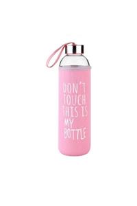 My Bottle Borosilikat Pembe Kılıflı 0,5 lt Matara Cam Suluk 500 ml Cam Su Sişesi