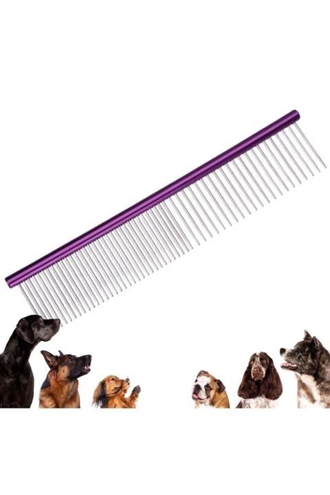 SAPHRAN Parlak Metal Köpek Tarağı Renkli Pet Köpek Pire Tımar Tarağı Köpek Tüyü Tarama