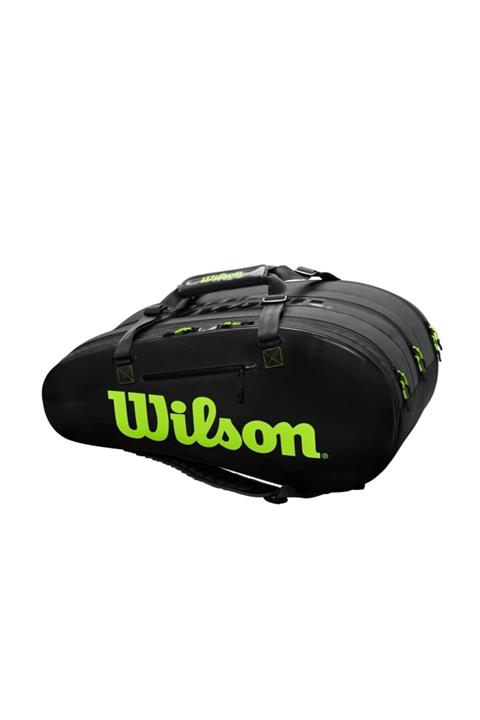 Wilson Super Tour 3 Comp Yeşil Siyah Raket Çantası