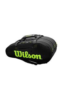 Wilson Super Tour 3 Comp Yeşil Siyah Raket Çantası