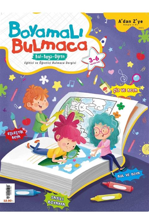 Turkuvaz Boyamalı Bilmece Bulmaca