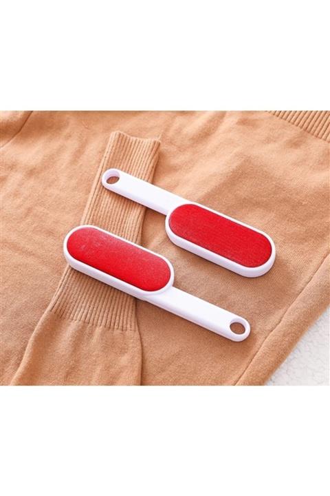 Loggia Toz Alma Fırçası Çift Taraflı Kırmızı
