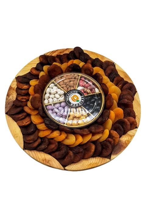 Şekirdek Akçadağ Hediyelik Kayısı Tepsisi Ahşap 2000 gr