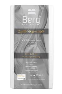 Berg Bettlaken 90x200 35 Cm Yükseklik Lastikli Lüks Penye Pamuklu Çarşaf Beyaz, Luxury Fitted Sheet Cotton