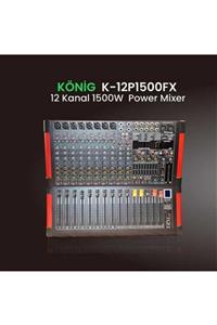 König K-12 P1500 Fx 1500 Watt 12 Kanal Power Mikser