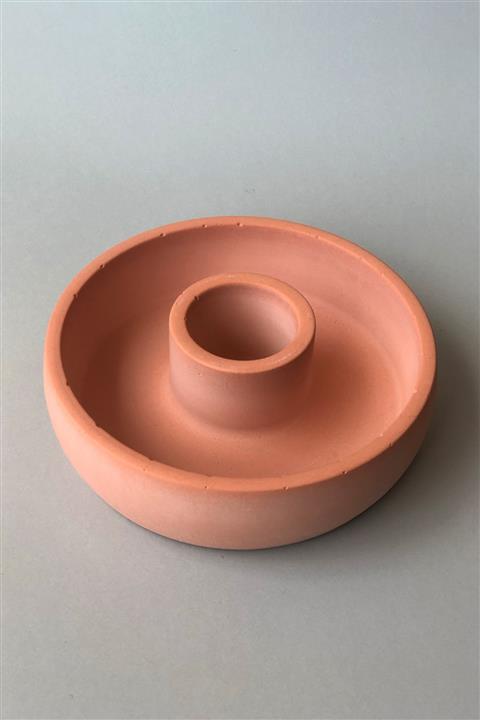 SHAULA Terracotta / Palo-santo Sandal Ve Öd Ağacı Için Tütsülük , Beton Tütsü Tabağı