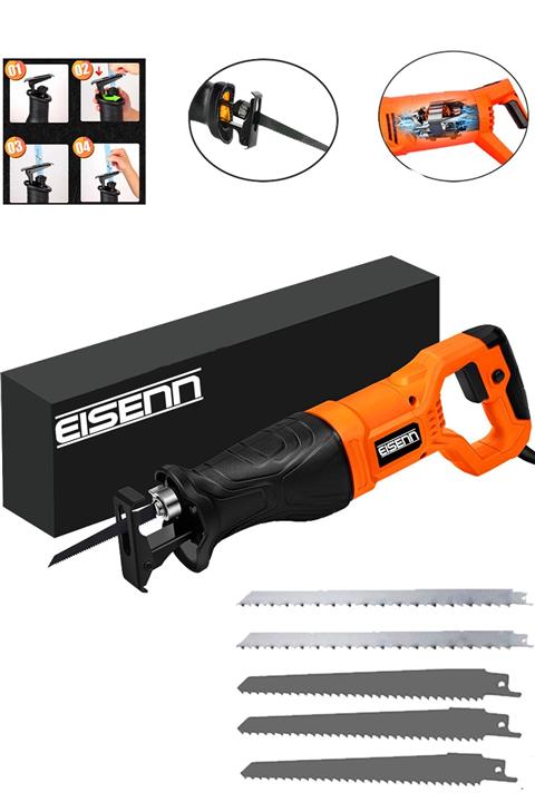 Eisenn Germany Technology Sjs Metal Şanzıman 4000 W Tilki Kuyruğu Kemik Kesim Makinası 5 Adet Bıçak Hediye