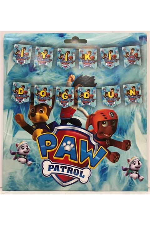 PAW PATROL Iyi Ki Doğdun Uzar Yazı Banner