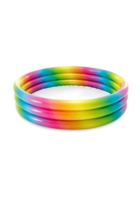 Intex 147x33 Cm Gökkuşağı Havuz Ve Kova Seti