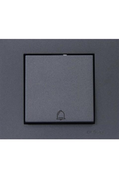 OVİVO Füme Zil Anahtarı+Çerçeve