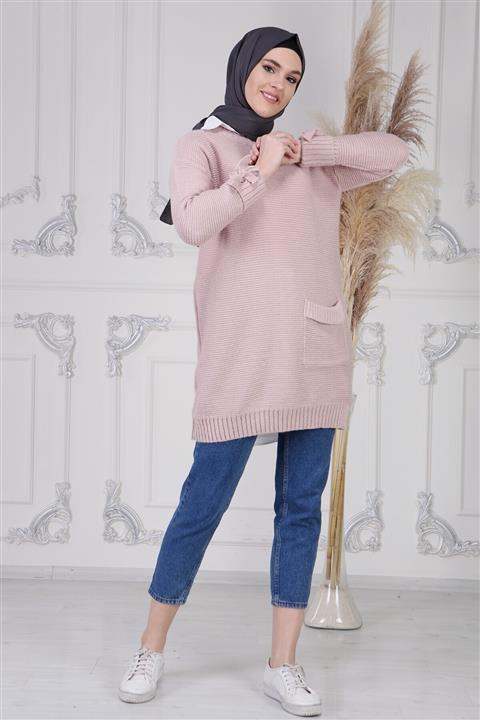 ilmek Triko Cepli Kazak