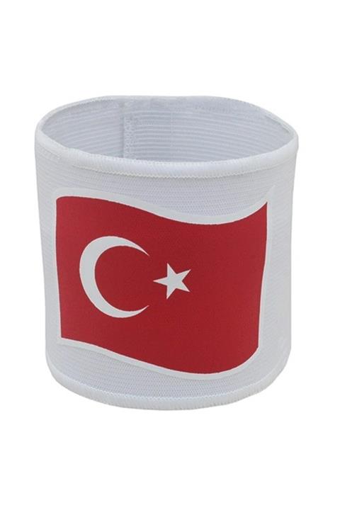 SCHMILTON Kaptan Kolluğu Kaptanlık Kaptan Bandı Profesyonel Beyaz Türk Bayraklı