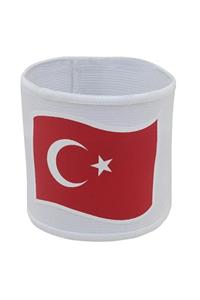 SCHMILTON Kaptan Kolluğu Kaptanlık Kaptan Bandı Profesyonel Beyaz Türk Bayraklı