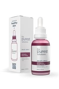 The Purest Solutions Canlandırıcı Cilt Tonu Eşitleyici Yüz Peeling Serum 30 ml aha 10% + Bha 2%