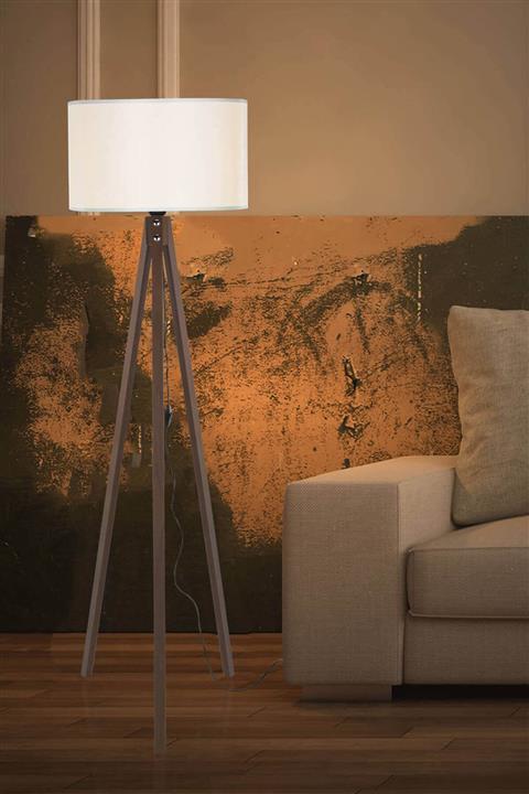 Modelight Rodi Lambader Ceviz Ayak / Silindir Krem Şapka