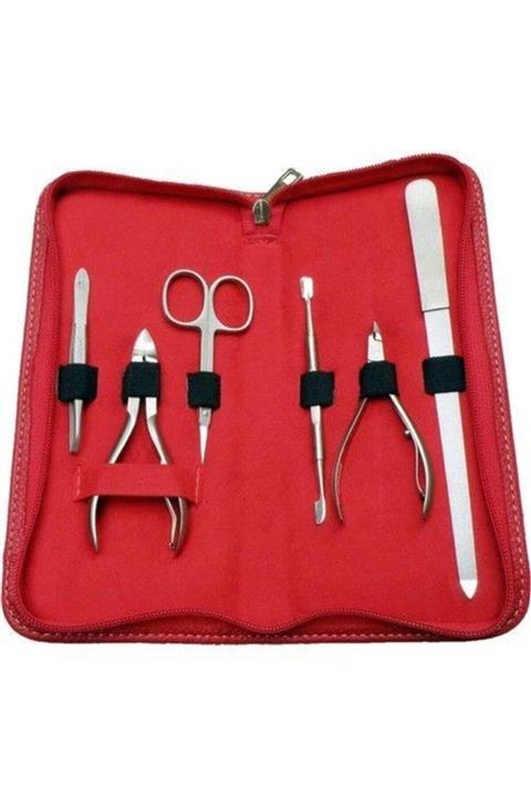 Solingen Manikür Seti Kırmızı Çantalı Özel Bileycimiz Tarafından Bileylenerek Gönderilmektedir.