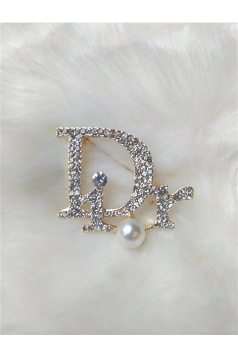 Gigi Jewelleryy Dior Model Gold Broş