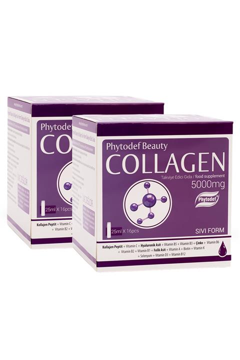 Phytodef Collagen Sıvı Form - 25ml X 16 Shots X 2 Adet