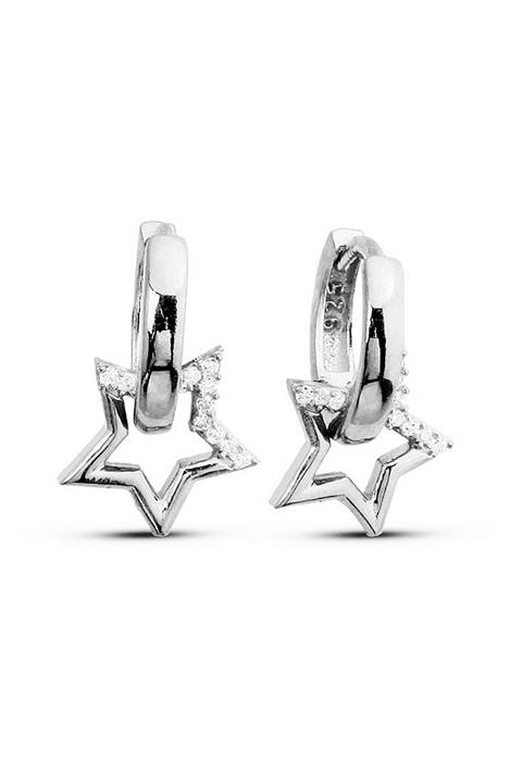 Argentum Concept Yıldız Figürlü Gümüş Halka Küpe - K043601