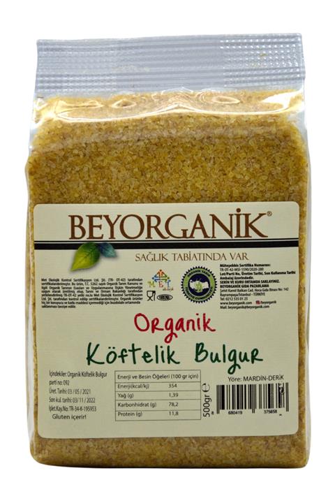 BEYORGANİK Organik Köftelik Bulgur 500 gr