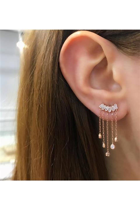 Stella Kadın Zincir Yıldız Küpe