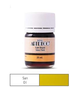 Artdeco Cam Vitray Boyası 25 ml. 01 SARI