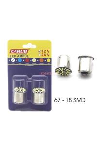 Carub Stop Sinyal Beyaz Led Ampül Tek Duy 12volt 67 18 Led Br0403001