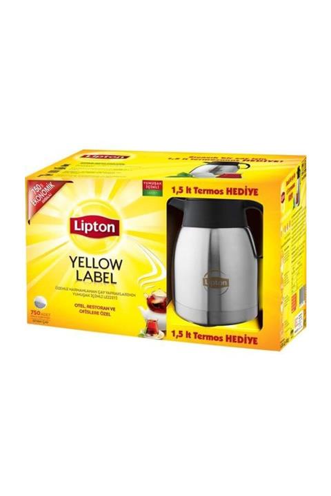 Lipton Yelllow Label Demlik Poşet 750 Adet & 1,5 lt Termos