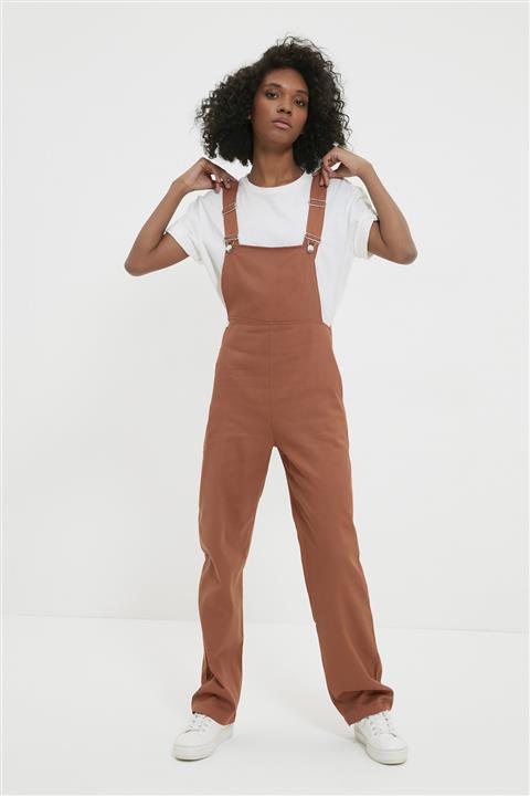 TRENDYOLMİLLA Kahverengi Jile Tulum TWOAW22TU0269