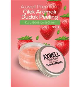 AXWELL Premium Çilek Aromalı Dudak Bakım Peelingi 30ml